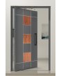 PIVOT BALANCE-H - pivothängda ytterdörrar i aluminium med trädekor