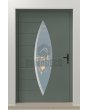 PIVOT C11 - exklusiv pivotdörr i aluminium med ovalt glas