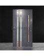 Antracit modern entrédörr i aluminium