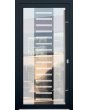 LIM-BATCH Glass S6 - enkel sanddörr i aluminium med transparent dekor