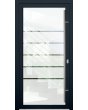 LIM-BATCH Glass S5 - frostad huvuddörr med fem transparenta ränder
