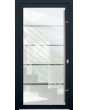 LIM-BATCH Glass S4 - frostad ytterdörr med fyra transparenta ränder