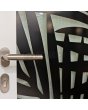 LIM G3 - Glasdörr i aluminium med dekorativ panel