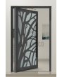 PIVOT G4 - Aluminiumdörr i glas med dekorativ panel