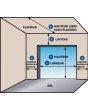 WIS E1R3 - sektionerad garageport cirkulärt fönster