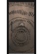 Door with bronze texture of milled metal