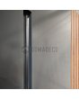 PIVOT RAIL3 - svängdörr i aluminium med vertikala lameller i aluminiumprofiler