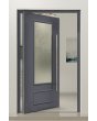 PIVOT CL05S - klassiskt glaserad traditionell pivothängda ytterdörrar i aluminium