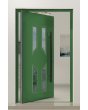 PIVOT CL11 - traditionell glasad pivothängda ytterdörrar i aluminium med dekorativ ram
