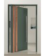 PIVOT V28 - ytterdörr i aluminium med trädekor