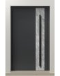 PIVOT V41 - aluminum ytterdörr pivot med vit sten sten textur