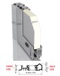 LIM-BATCH VL19 double - Lacobel glasaluminiumdörr
