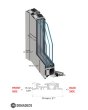 LIM FS2 - modern dörr i aluminium med smältglas