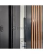 LIM RAIL4 - entrédörr i aluminium med vertikala lameller av aluminiumprofiler