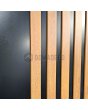 LIM RAIL3 - ytterdörr i aluminium med vertikala lameller av aluminiumprofiler