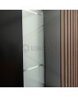 PIVOT RAIL4 - pivothängda ytterdörrar i aluminium med vertikala lameller av aluminiumprofiler