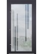 LIM-BATCH Glass S10 - frostad aluminiumdörr med transparent dekor