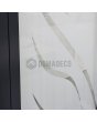 PIVOT Glass S - pivĺdörr i frostad aluminium med transparent motiv