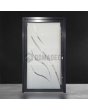 LIM-BATCH Glass S11 - entrédörr i frostad aluminium med transparent dekor