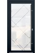 LIM-BATCH Glass S - frostad huvuddörr med transparent motiv