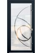LIM-BATCH Glass S16 - aluminium frostad ytterdörr med transparent dekor