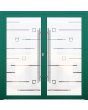 LIM-BATCH GLASS double  S -  frostad aluminiumdörr med transparent motiv