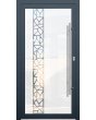 LIM-BATCH Glass S21 -  aluminium ytterdörr mjölk med transparent dekor