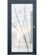 LIM-BATCH Glass S22 -  aluminium ytterdörr mjölk med transparent dekor