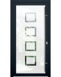 LIM-BATCH Glass S - frostad huvuddörr med transparent motiv