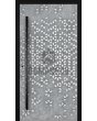 LIM Squares - ytterdörr i aluminium med kvadratisk textur av fräst metall