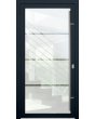 LIM-BATCH Glass S3 - frostad huvuddörr med tre transparenta ränder