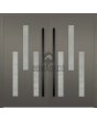 LIM Turma double - dubbel modern ytterdörr i aluminium med tre glasrutor