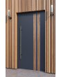 LIM V28 - entrédörr i aluminium med trädekor