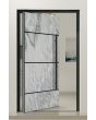 PIVOT V42 - aluminum ytterdörr pivot med vit sten sten textur