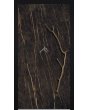 LIM V54 - Aluminiumdörr med gångjärn täckt med Noir Desir sintrad kvarts